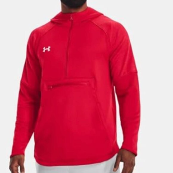 Under Armour Mens Qualifier Fleece Anorak-Size Small - Picture 1 of 2